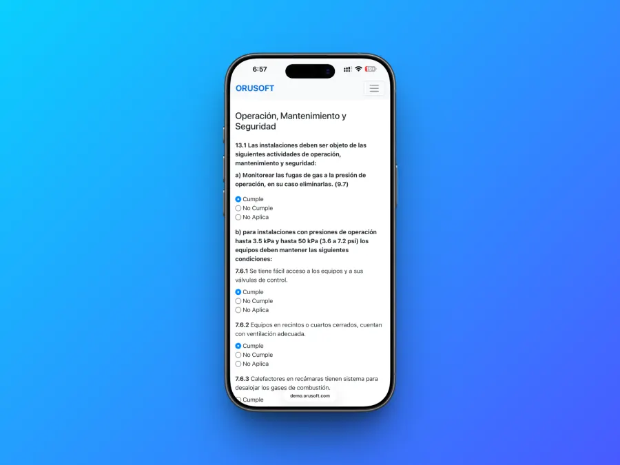 Checklist normativo en AUTONOM